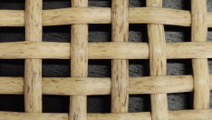 poliratán plano estilo boho natural