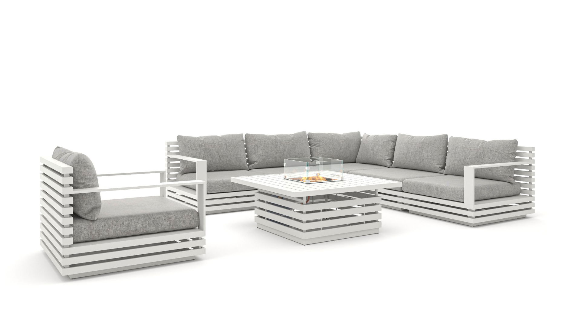 RN-1L con mesa brasero de gas