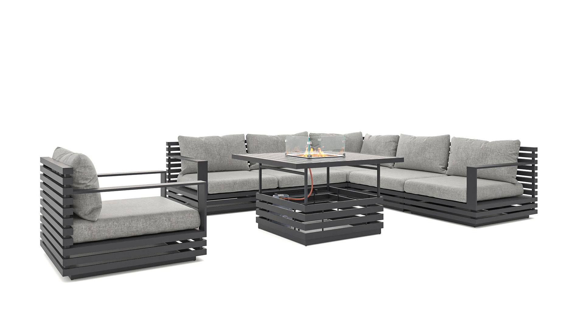 RN-1L con mesa brasero de gas