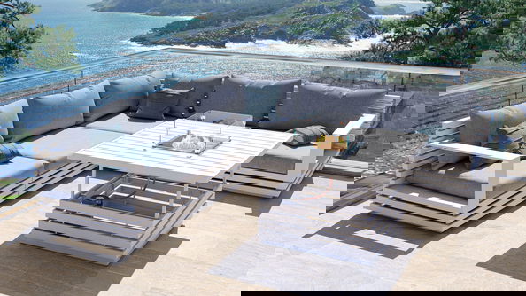 RN-1 M con mesa brasero de gas