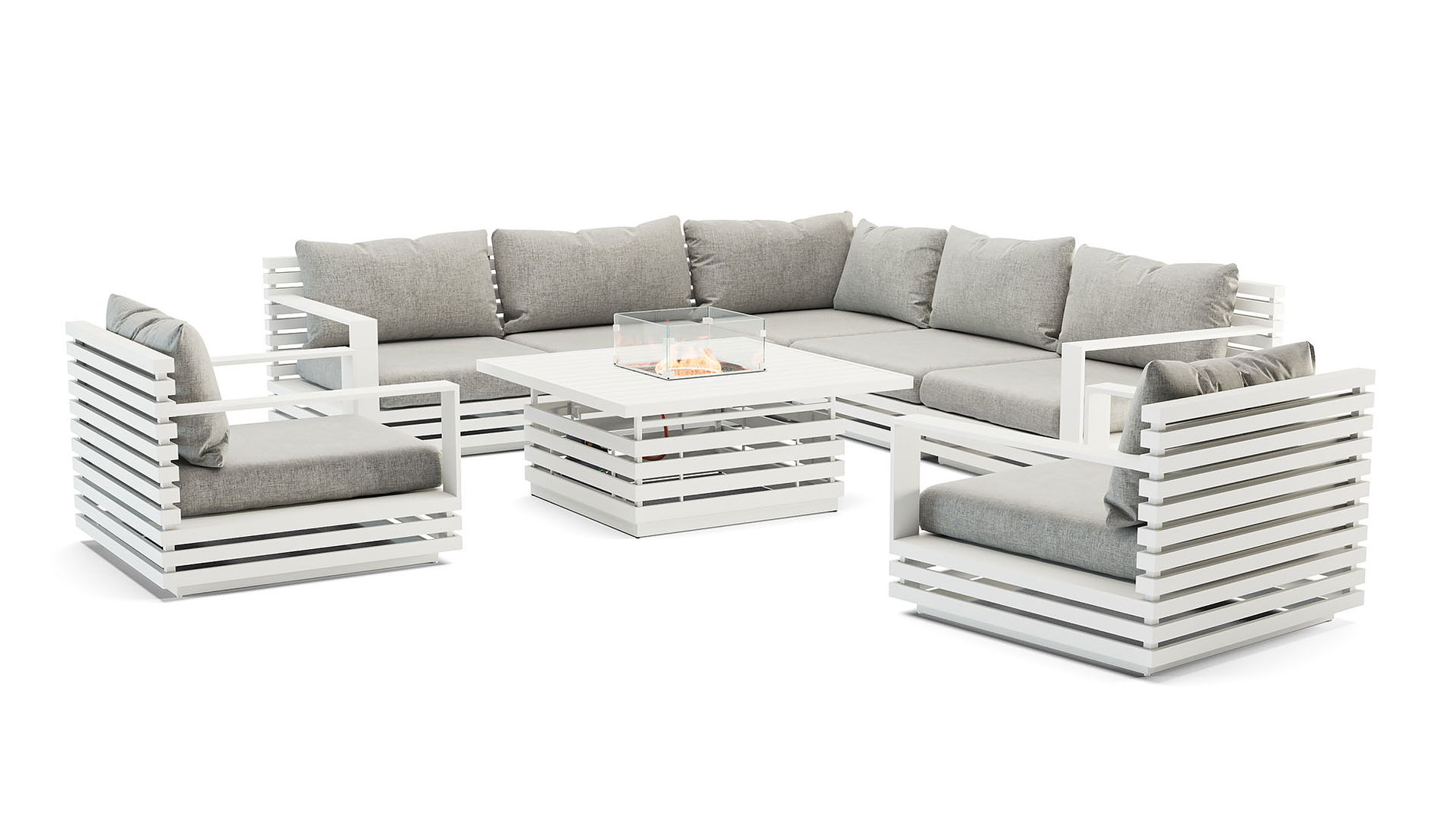 RN-1 XL con mesa brasero de gas