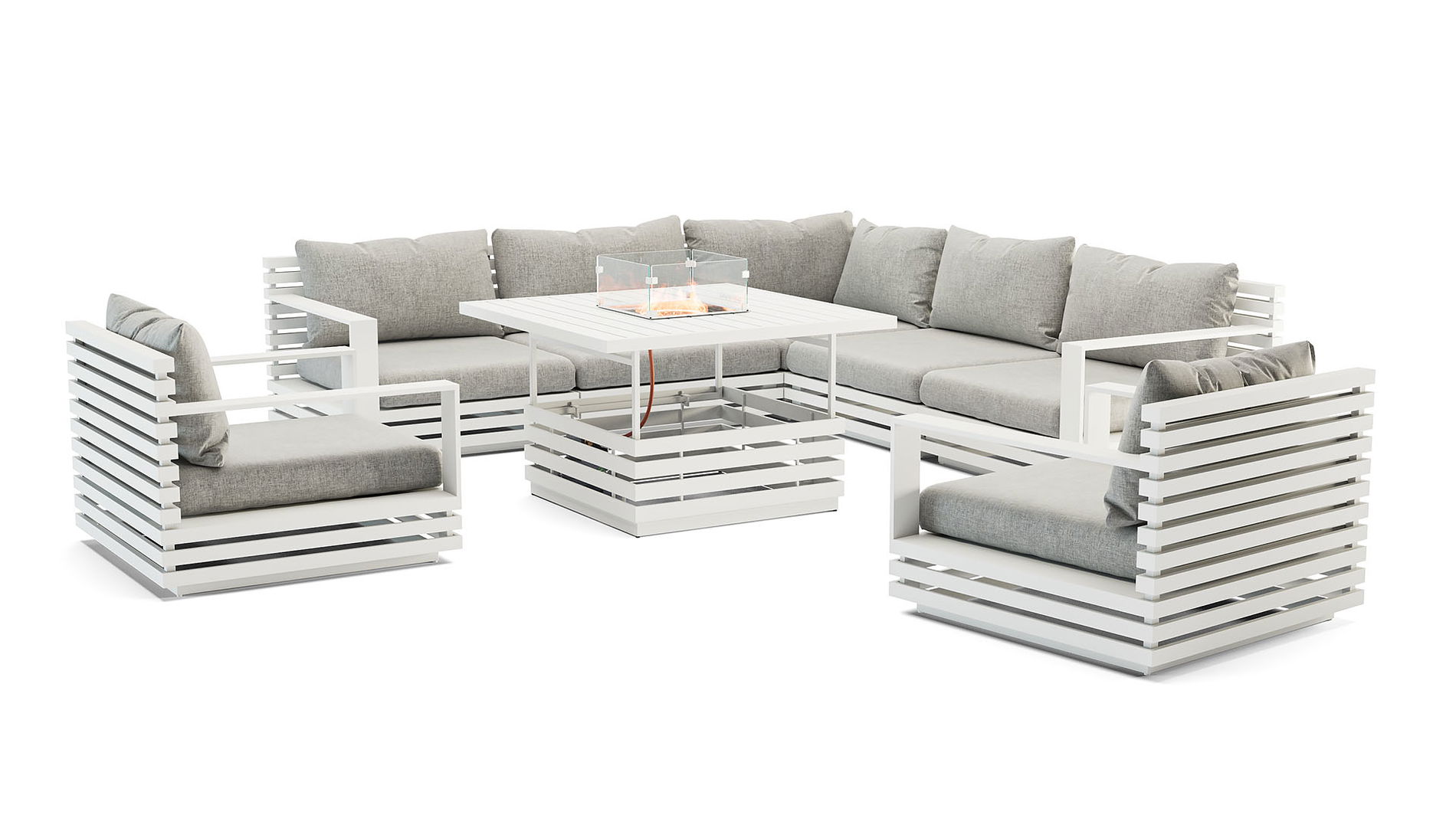 RN-1 XL con mesa brasero de gas