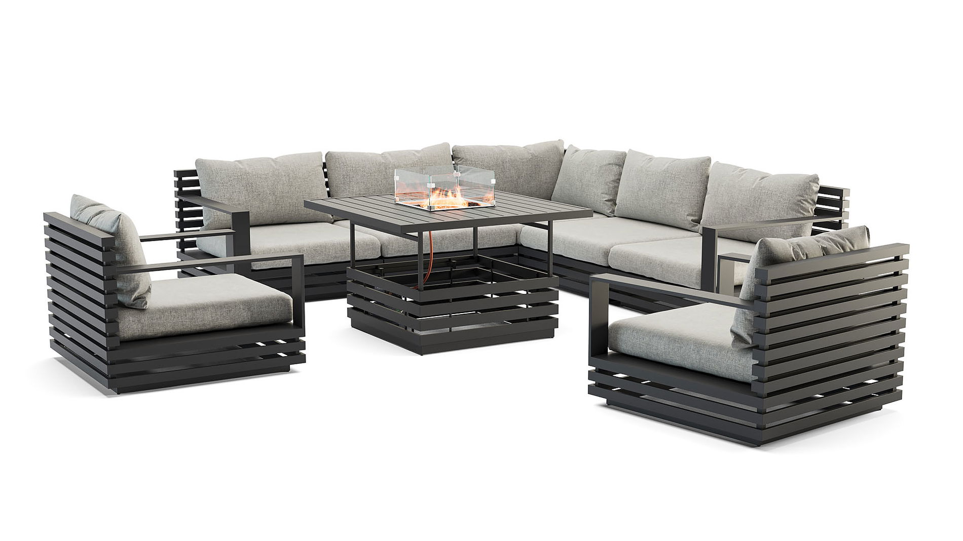 RN-1 XL con mesa brasero de gas