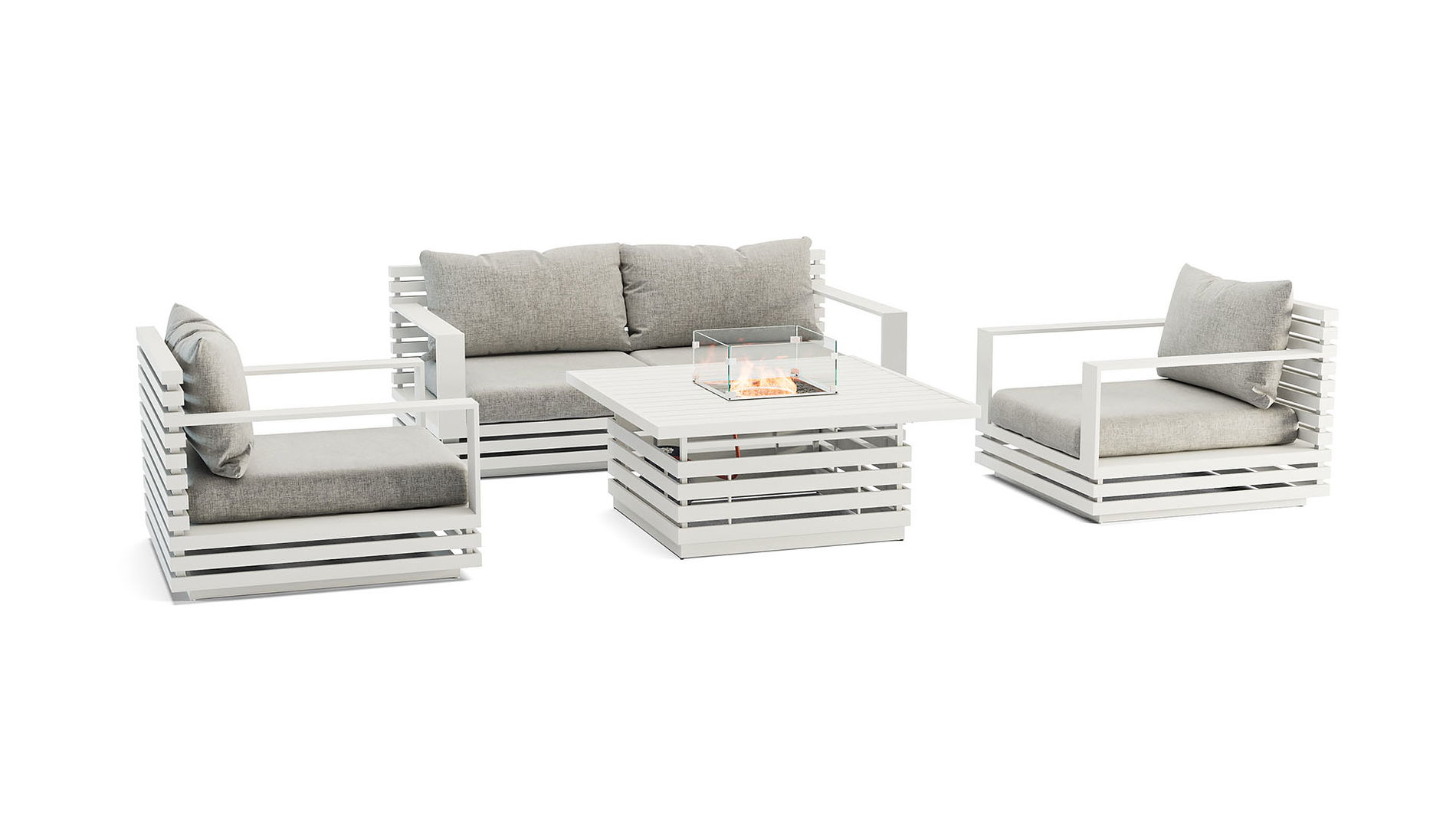 RN-4 S con mesa brasero de gas