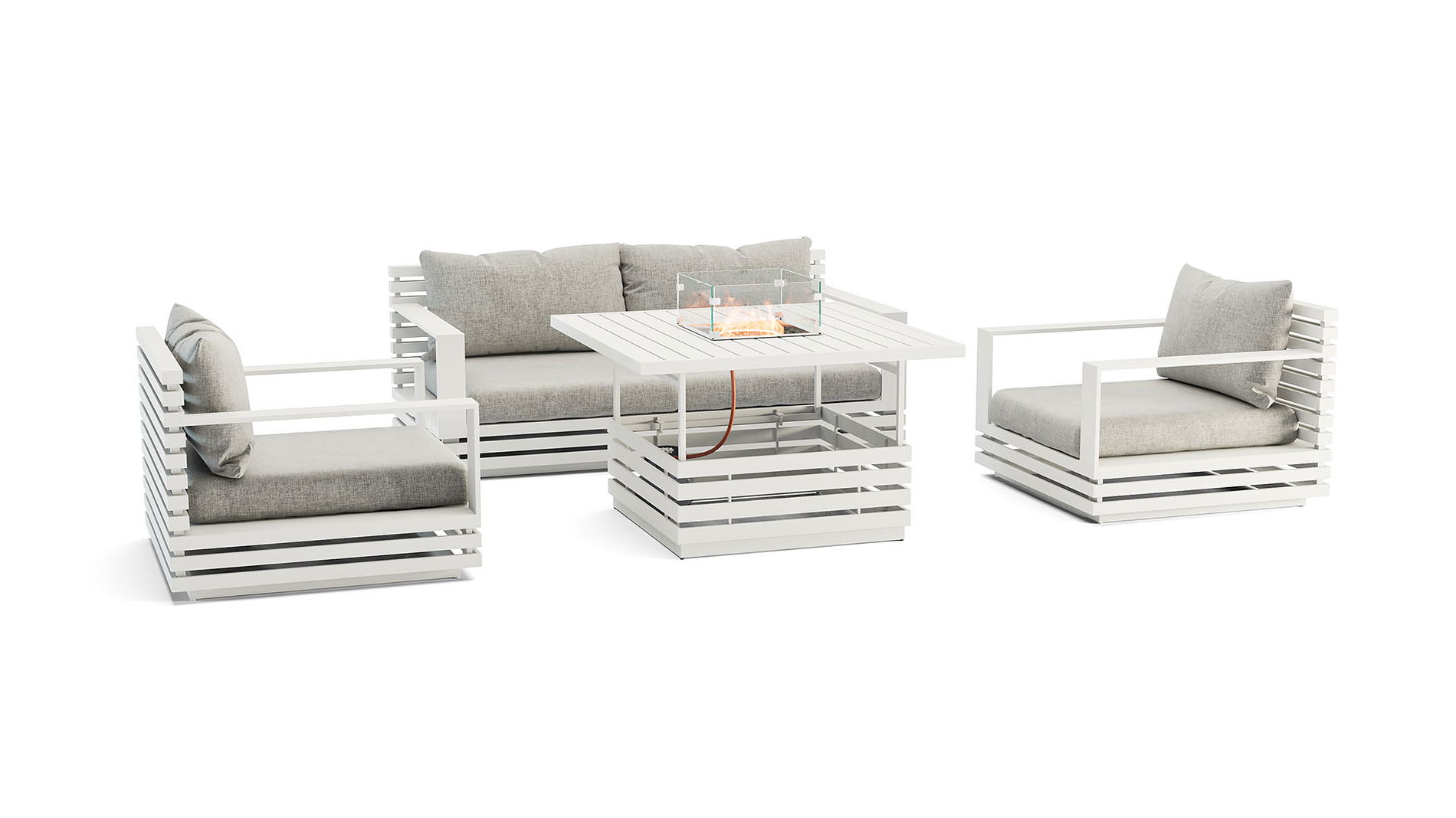 RN-4 S con mesa brasero de gas