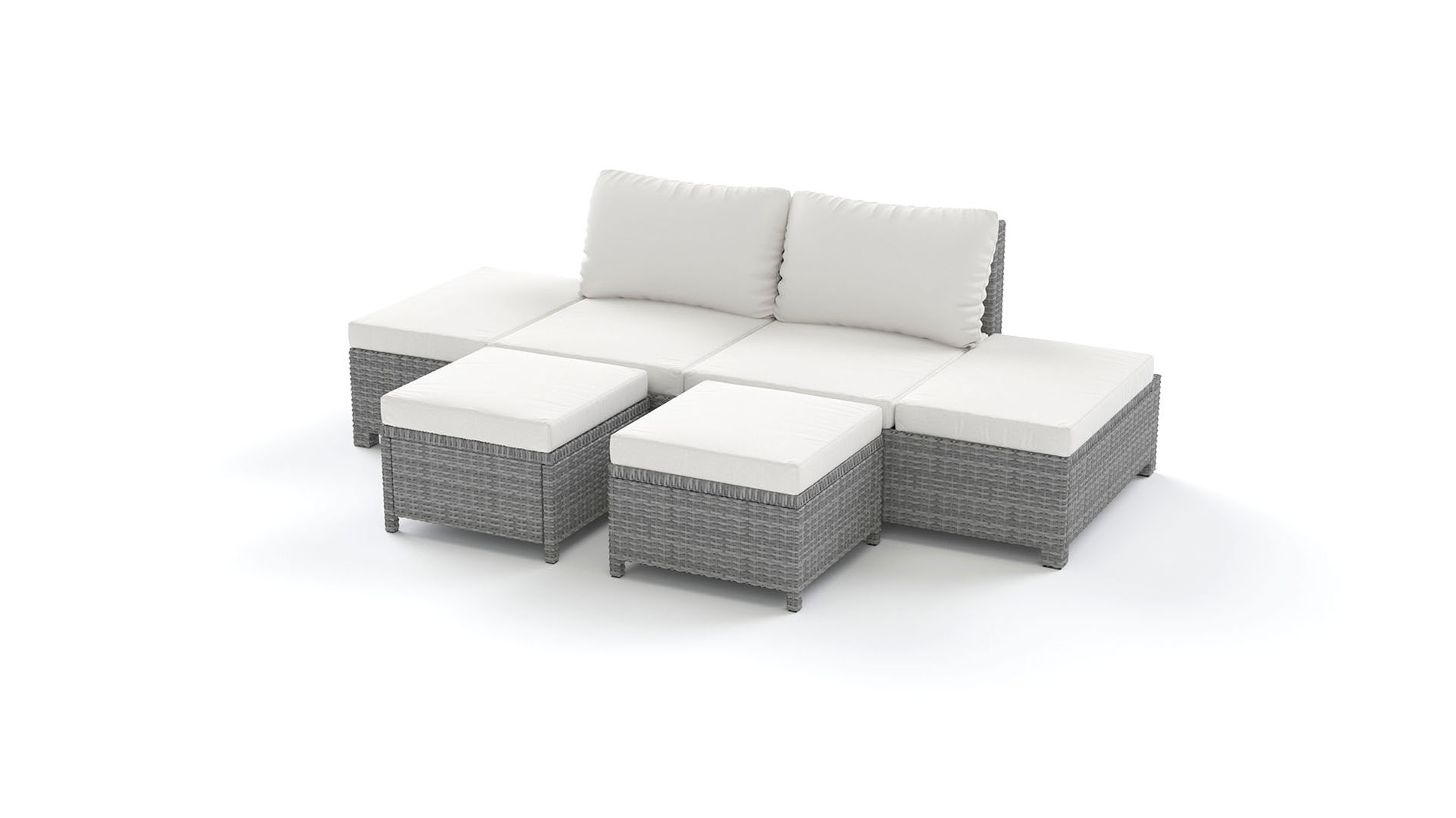 Lugano (Rattan Gris ceniza)