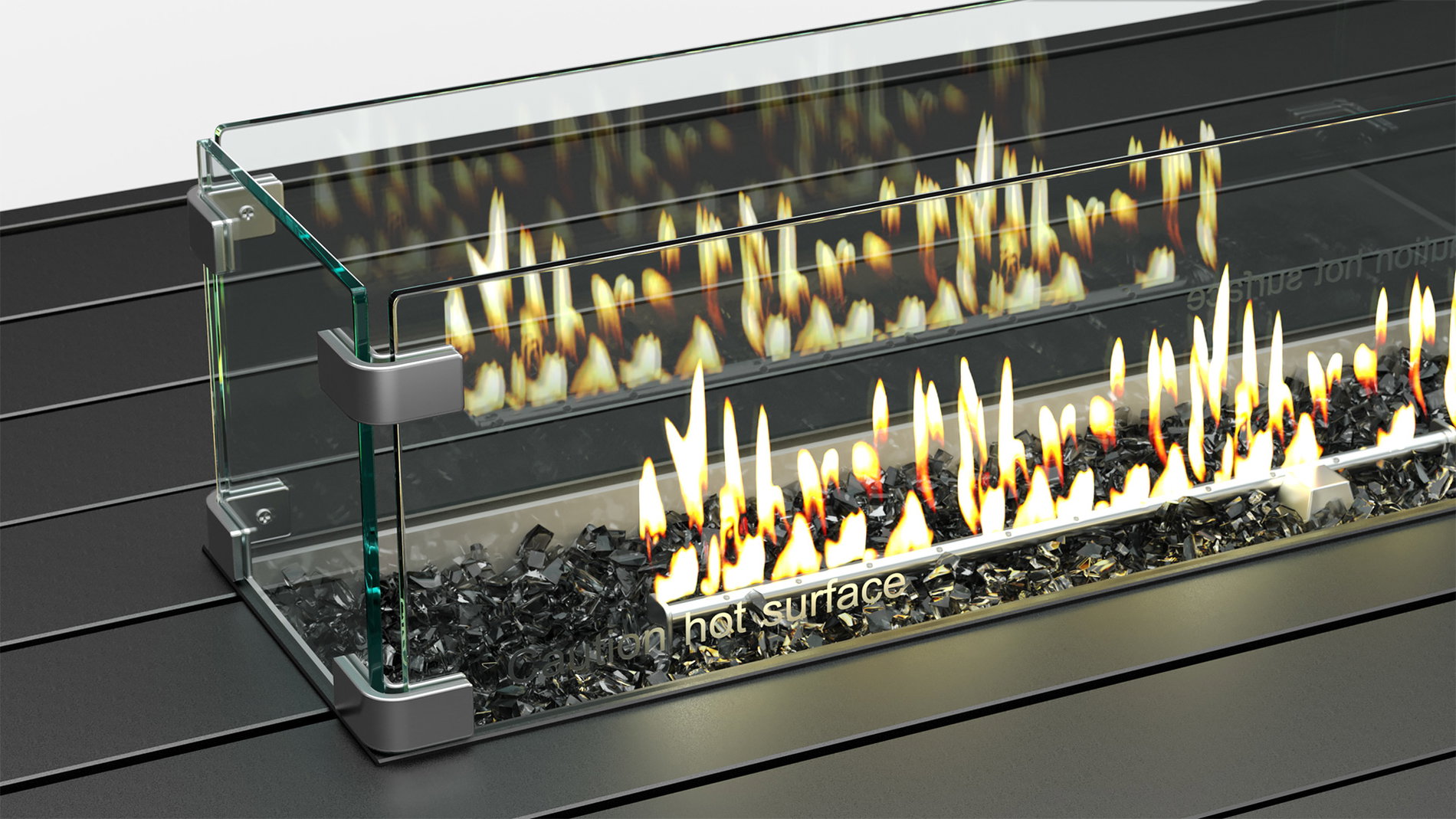 Glassteine für den Feuertisch