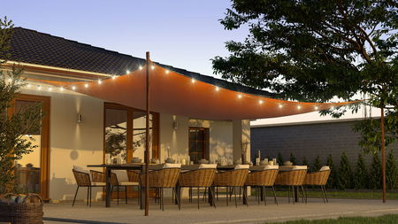 Toldo rectangular - 4,5x7m