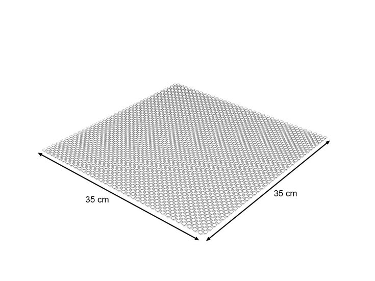 Dimensiones del producto - Base antideslizante, juego de 4 piezas de 30x30cm