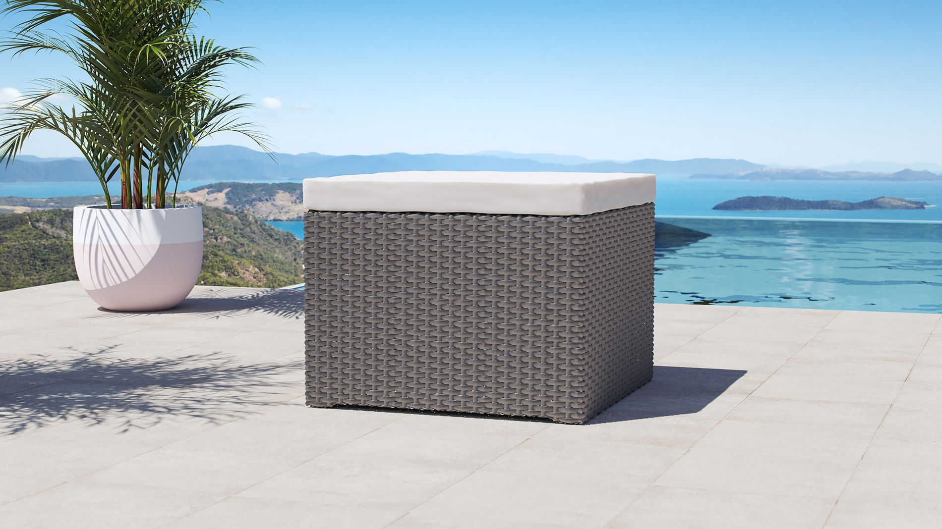 Boreas (2x reposapiés) (Rattan Negro absoluto)