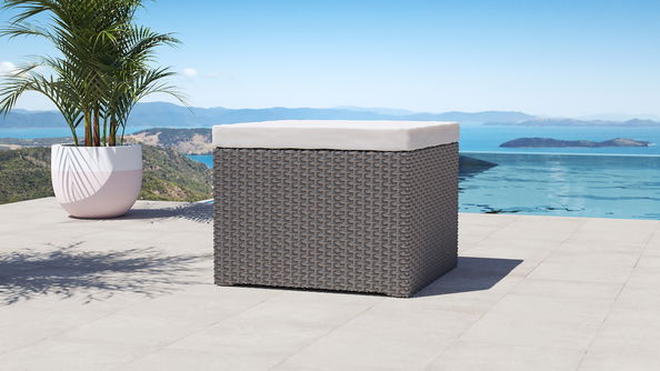 Boreas (2x reposapiés) (Rattan Negro absoluto)