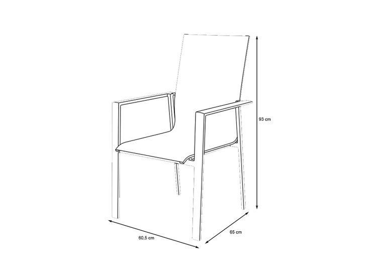 Dimensiones del producto - Lilo Silla