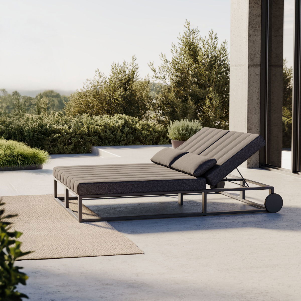 Stripe Tumbona doble