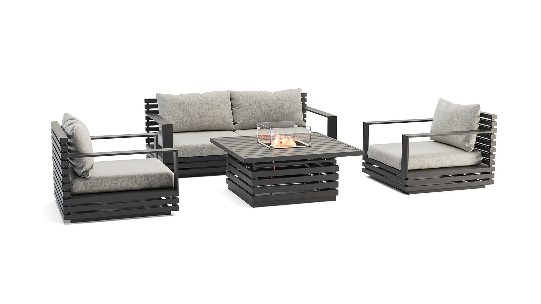 RN-4 S con mesa brasero de gas