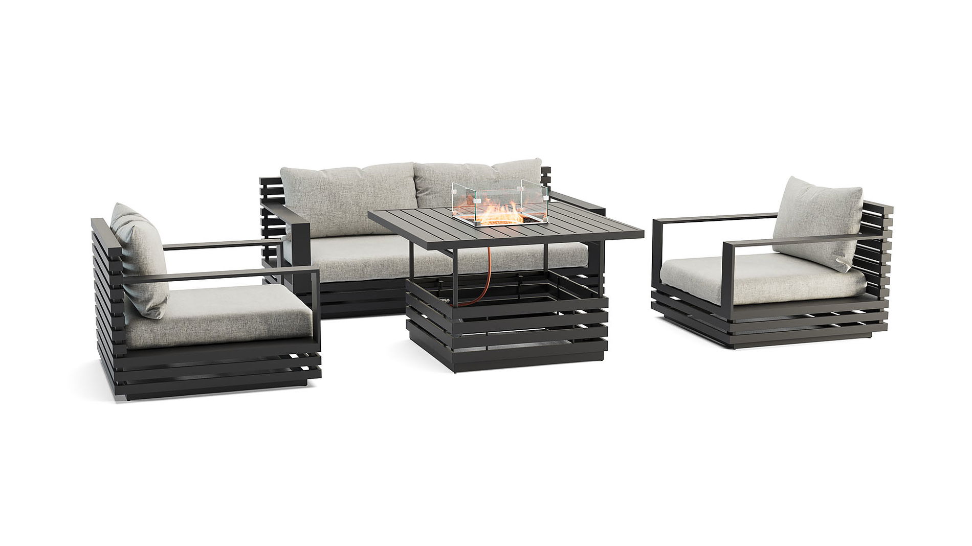 RN-4 S con mesa brasero de gas