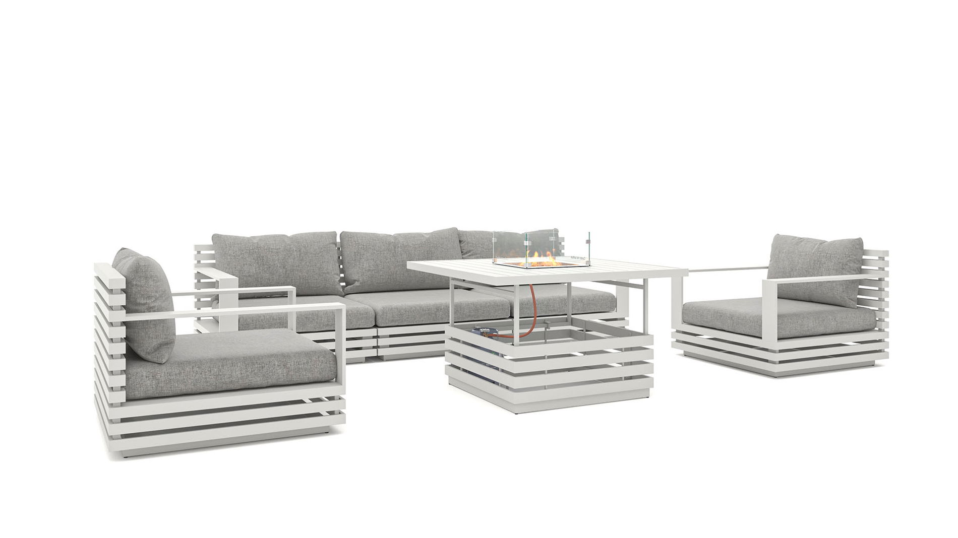 RN-4 M con mesa brasero de gas