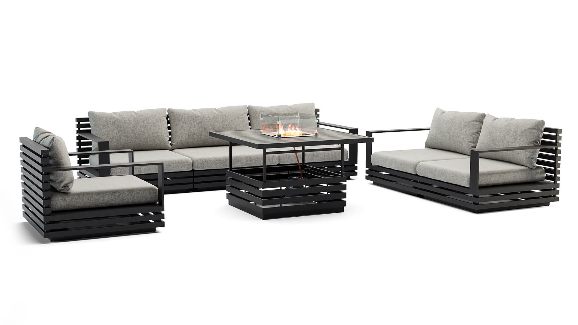 RN-4 L con mesa brasero de gas