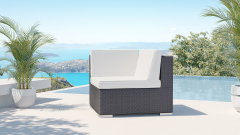 Epona / Athena F (1x sillón esquinero) negro absoluto