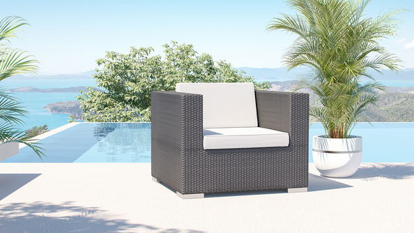 Epona / Athena D (1x sillón individual) negro aboluto