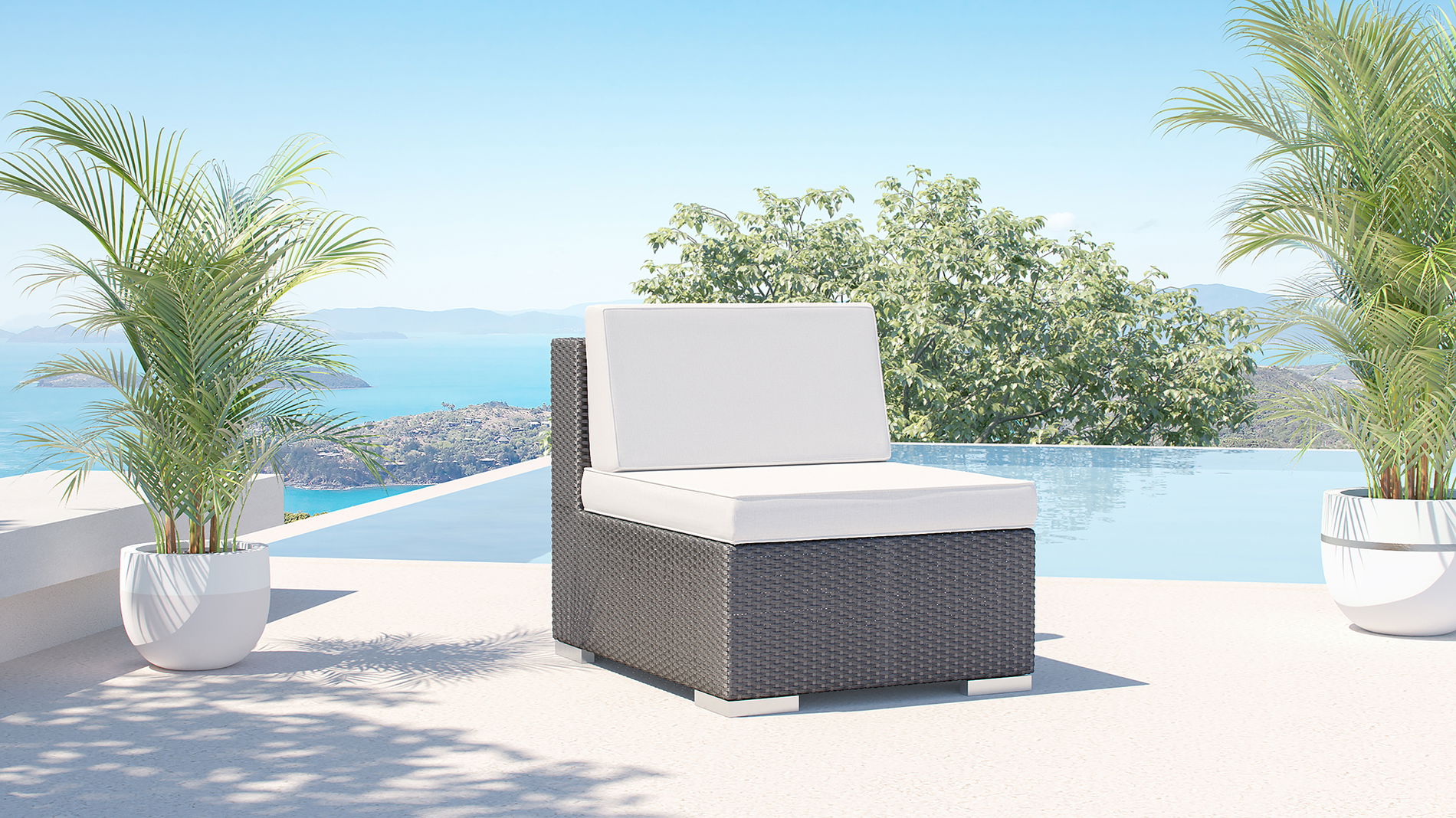 Epona / Athena F (1x sillón central) negro absoluto