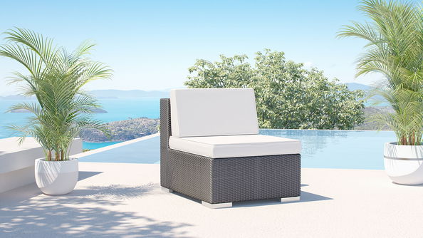 Epona / Athena F (1x sillón central) negro absoluto