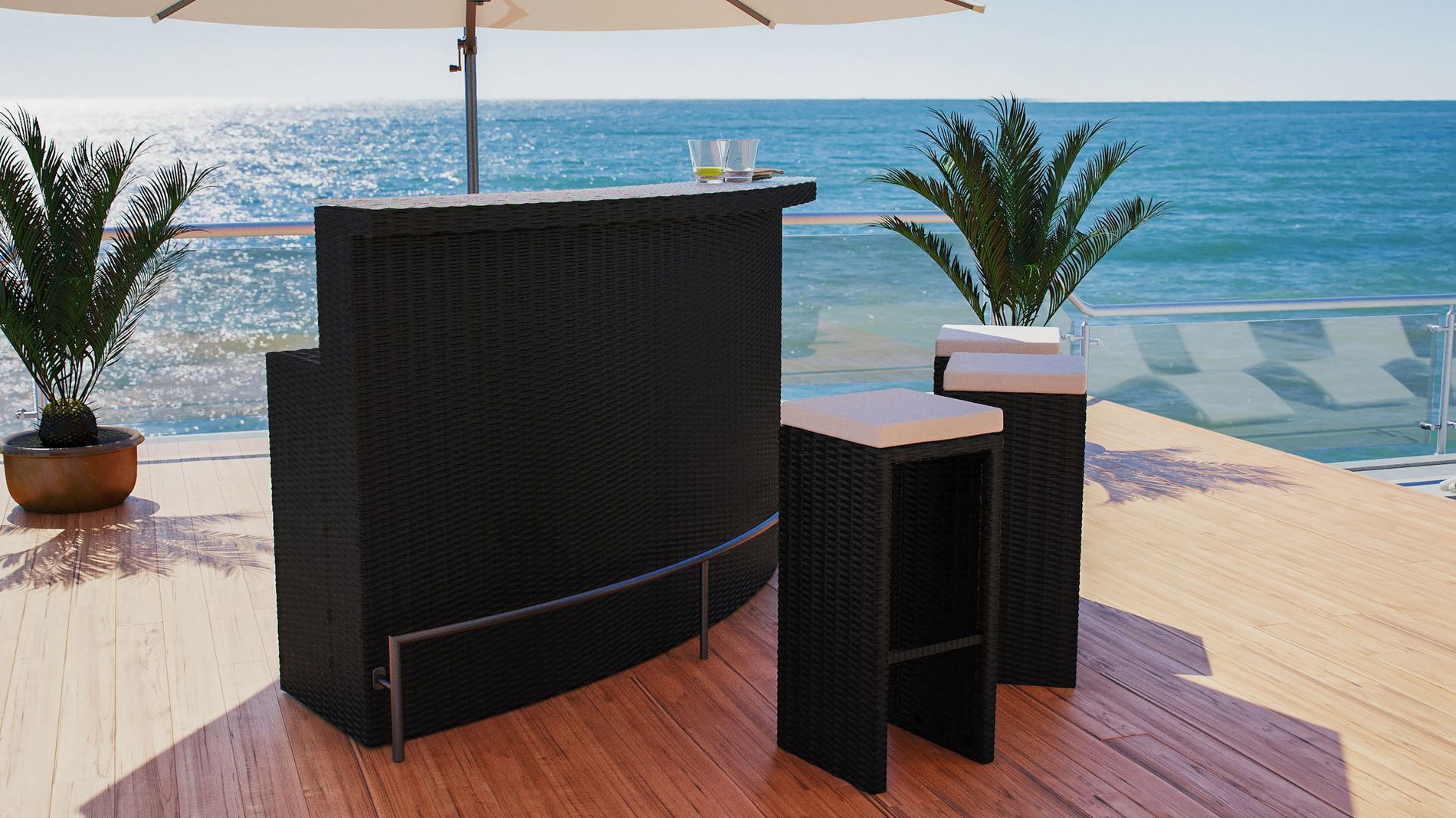 Flamario (Rattan grau)