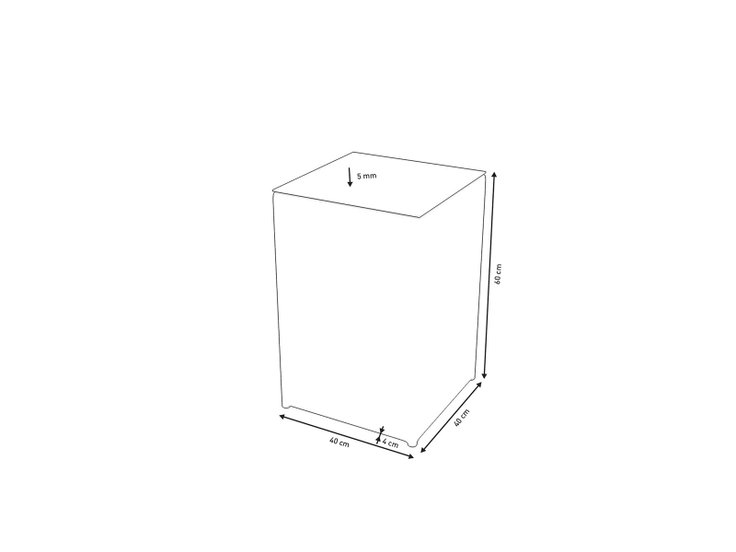Dimensiones del producto - Mesa auxiliar Larentia