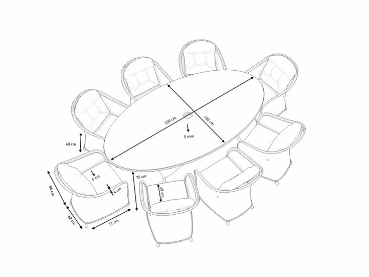 Dimensiones del producto - Livia XL