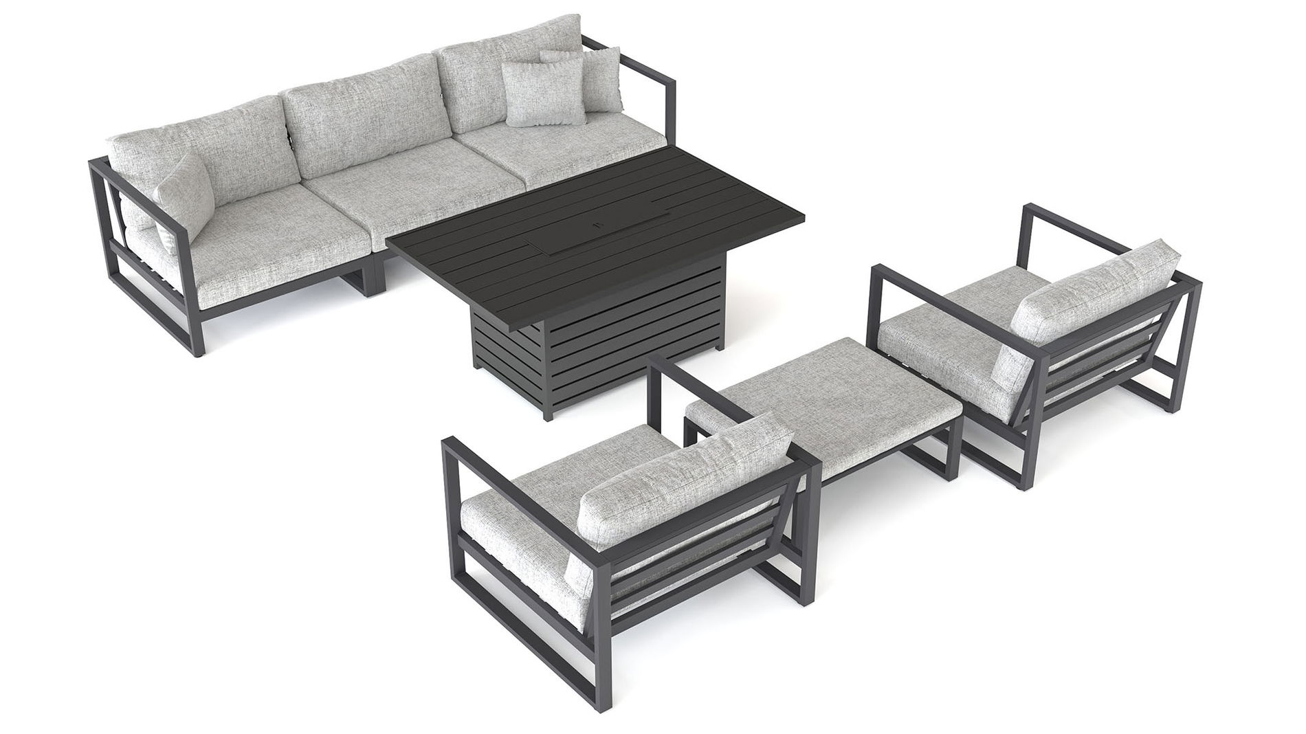 Matteo M con mesa brasero de gas