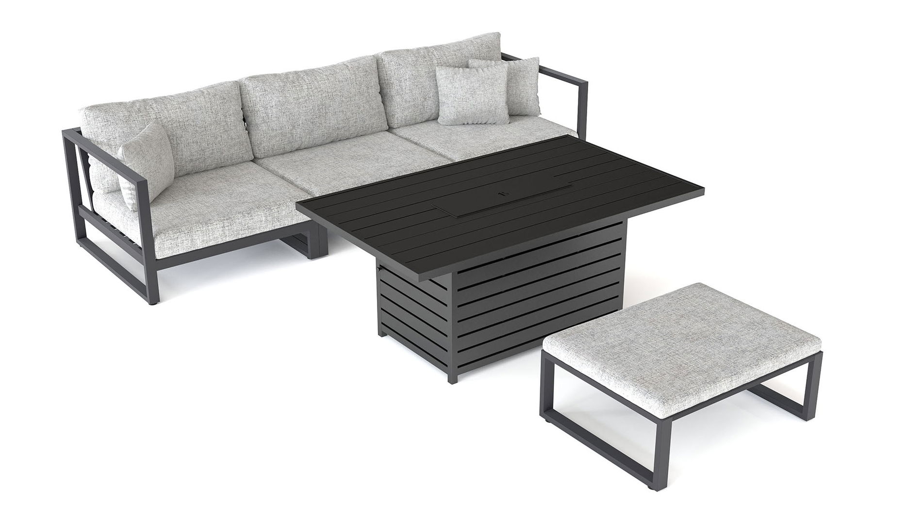 Matteo S con mesa brasero de gas