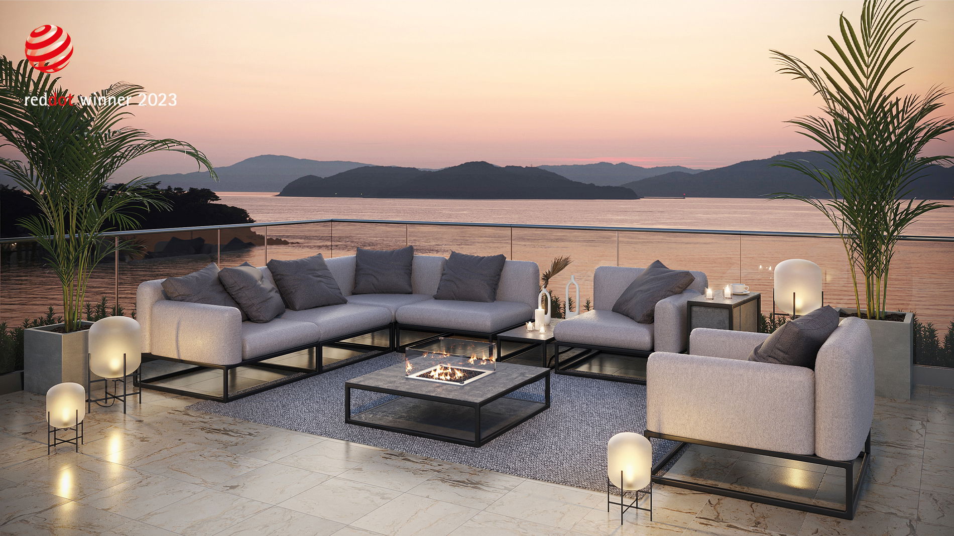 Soyo L con mesa brasero de gas 30 mbar