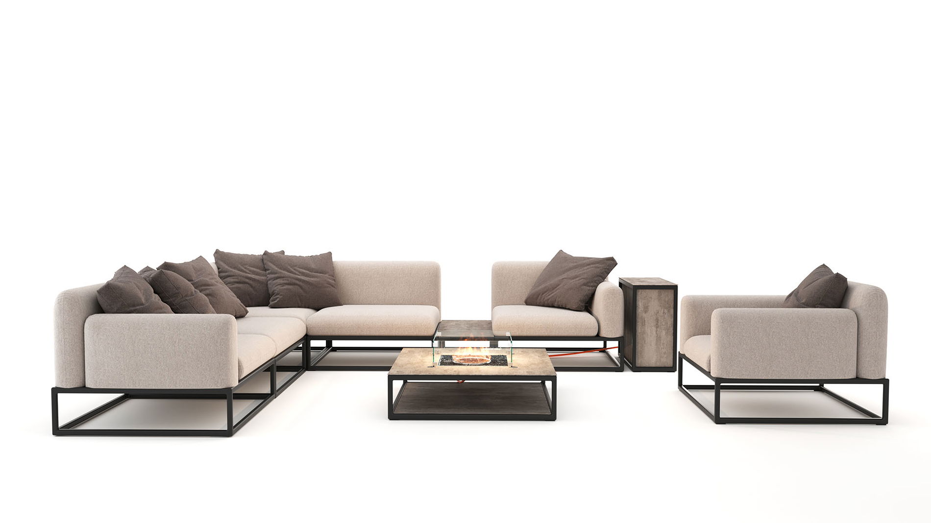 Soyo L con mesa brasero de gas 30 mbar