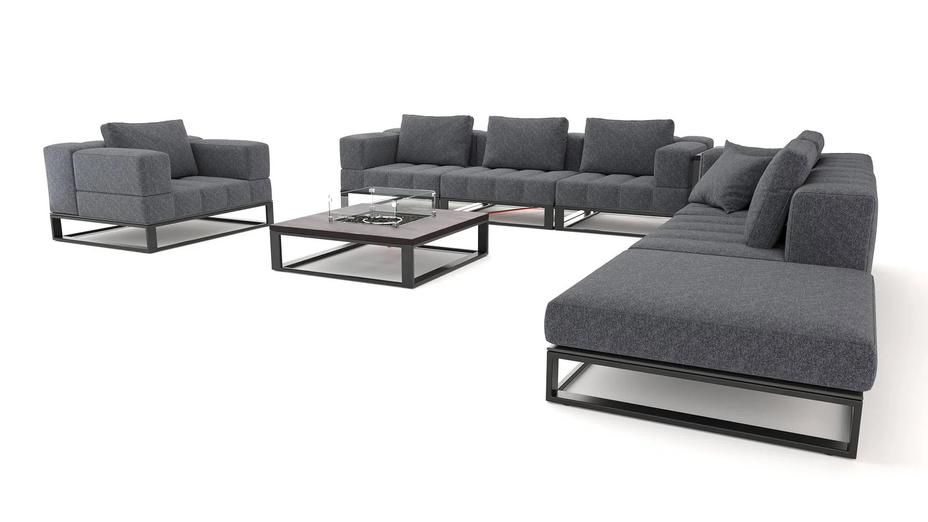 STRIPE XL CON MESA DE FUEGO